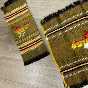 Chimayo Southwestern Set of 6 woven cocktail napkins folk art